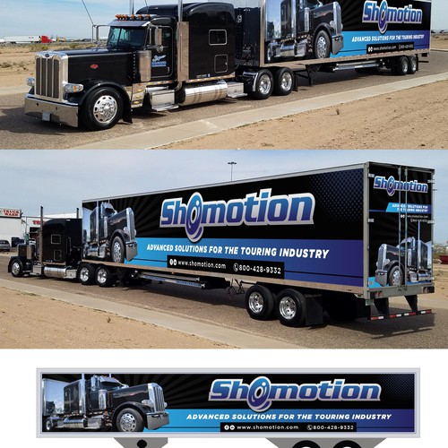 Shomotion Trailer Graphic's Wrap Design by Kiky Rizki