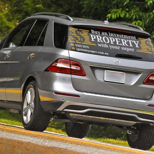 Back Windscreen Signage Design by cetres_pet