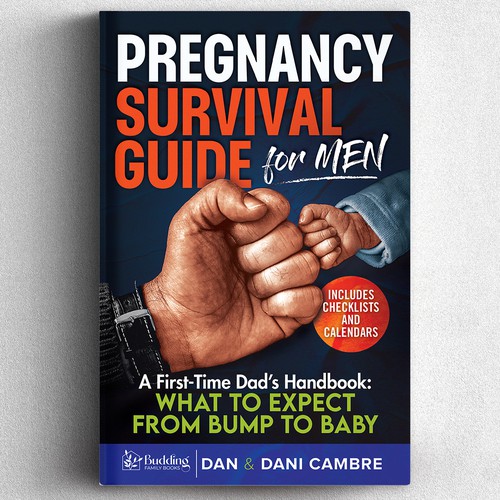 Bold yet Calming cover for a Pregnancy Guide for Men book Design by The Lonestar™