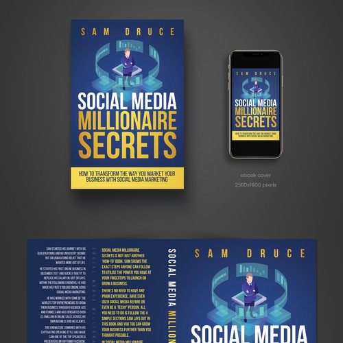 Design A Social Media Marketing Book Cover Being Sent to 500,000 in 10 days! Design by P I X 3 L