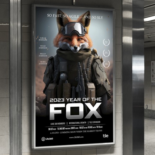 Life360 2023 Year of the Fox Poster Design by Sketch Media™