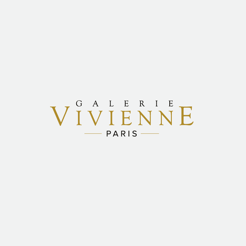 Refonte logo galerie Vivienne Design by uno 8