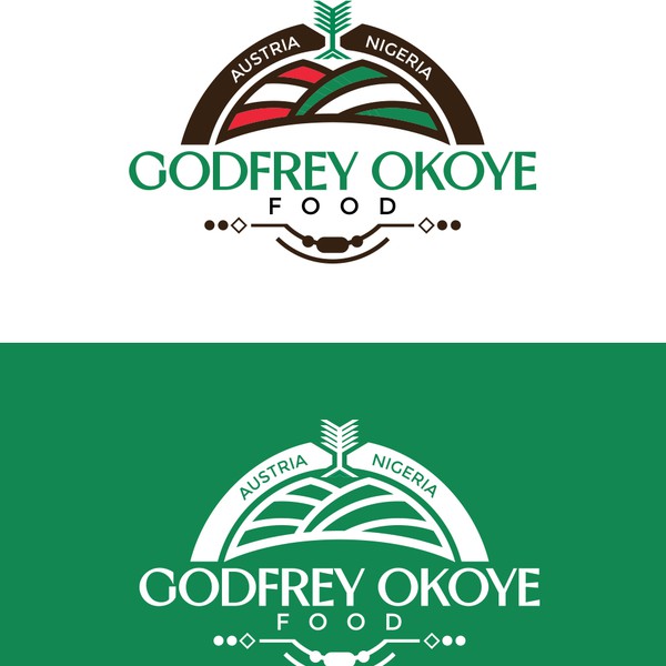 Design by ARTWORKSTEAM titled "LOGO Godfrey Okoye food"