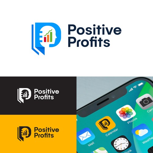 Positive Profits Logo Design by delly_martin