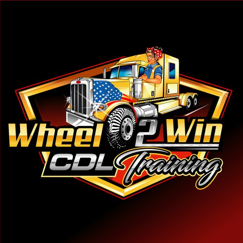 Design a Catchy Logo for CDL Truck Driving School Design by Just creative design¤●¤●