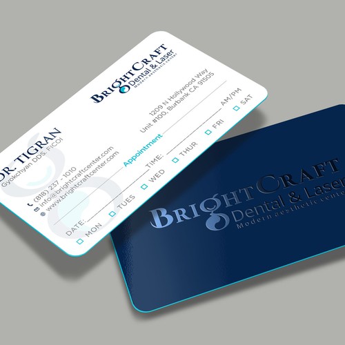 Modern Dental and Medical SPA business card Design réalisé par RENEXIT