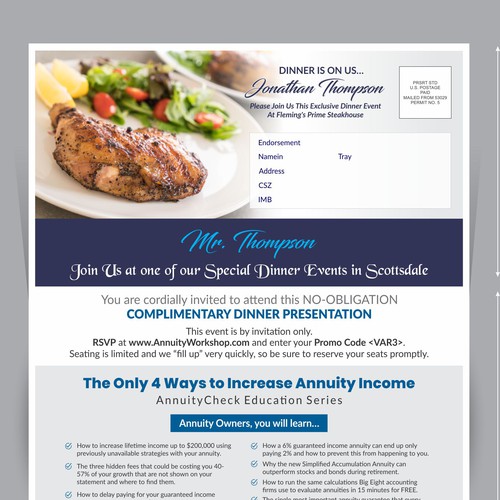 Postcard, flyer or print contest entry by Dzine Solution