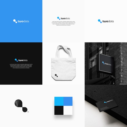 Two Dots Software Fraud Prevention Logo Design - Modern and Simple! Design by VisibleGravity™
