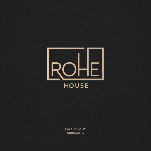 Rohe House - Logo for Luxury Modern Apartment Building