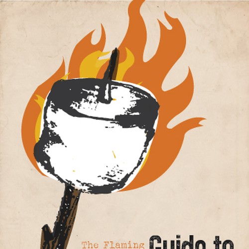 Create a cover design for a cookbook for camping. Diseño de Cat Hand Creative