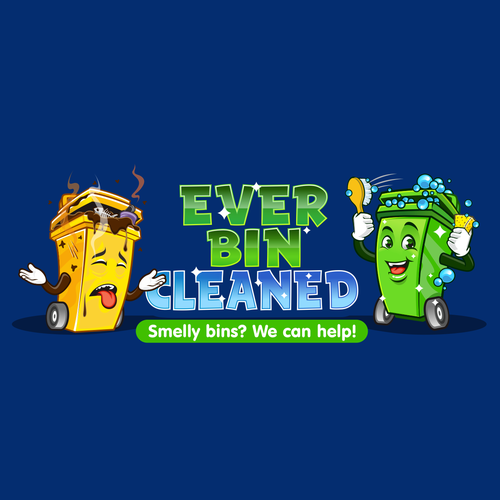 Trash bin cleaning business logo Design von Grad™