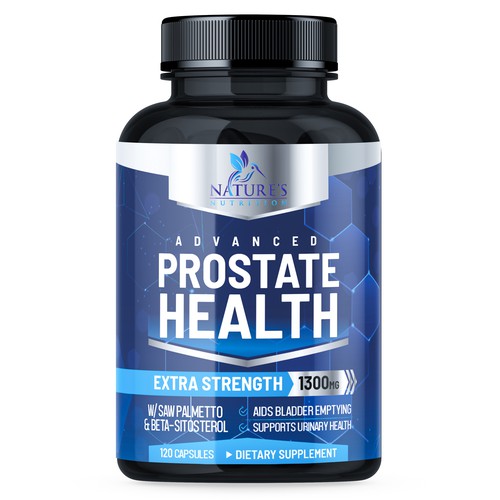 Nature's Nutrition needs a Men's Prostate Health product label Design by Walid Designs Studio