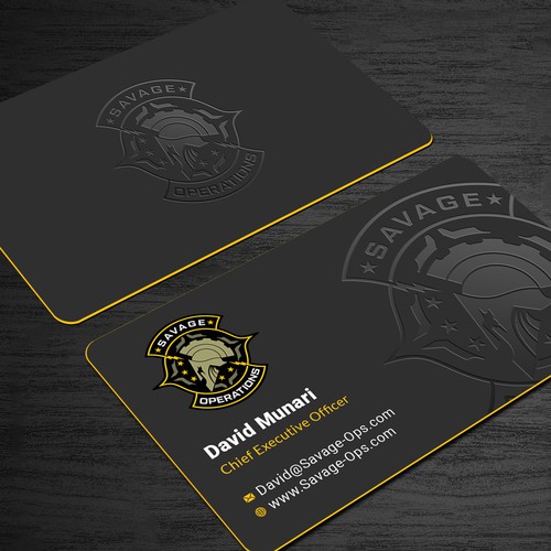 Business Card & Letterhead for Armed Security Agency Design by Roni_