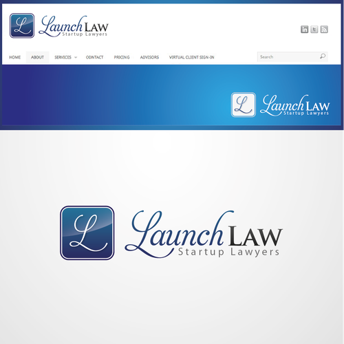 Create the next logo for Launch Law Design by sarjon