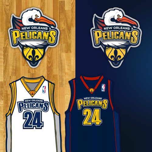 99designs community contest: Help brand the New Orleans Pelicans!! Design by DeviseConstruct
