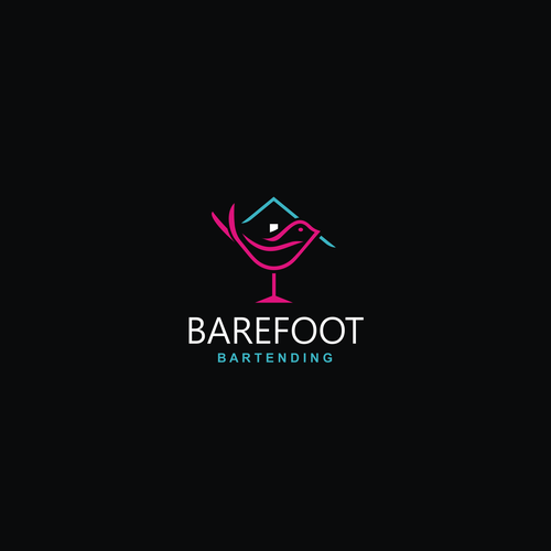 An approachable logo for Online group mixology workshops. Ingredient Discovery Kits mailed direct. Design by app-designs