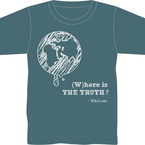 New t-shirt design(s) wanted for WikiLeaks Diseño de ivf4007