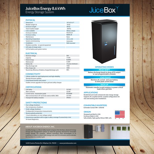 Data Sheet for an Advanced Energy Storage System Design by Stanojevic