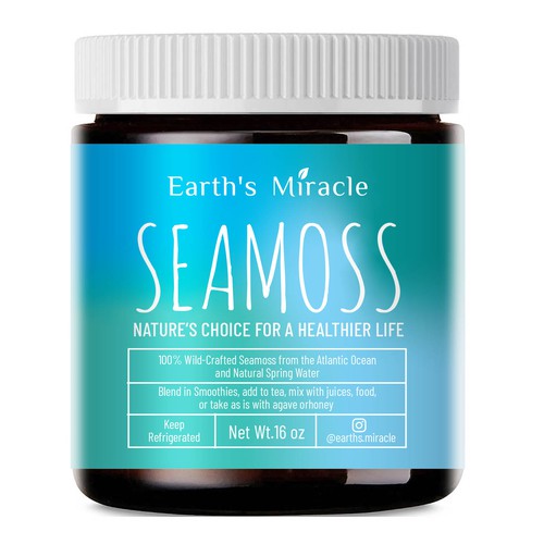 Design a Label for our Sea Moss Gel Product Design by ve_sta