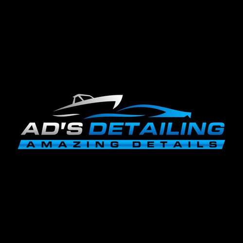 Fun & Professional Logo for established mobile car and boat detailing company Design by ⭐Biloo⭐