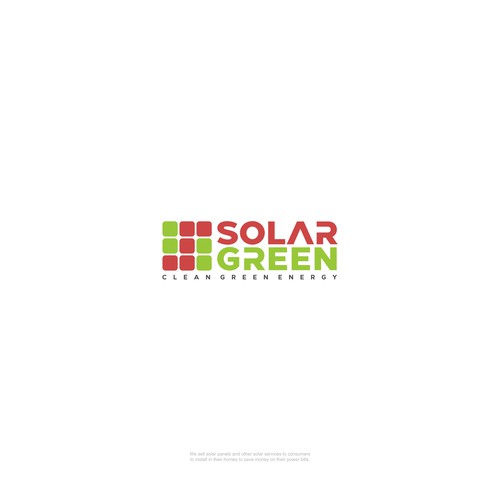 Logo for solar retailer, SolarGreen Réalisé par Nokturnal.pro