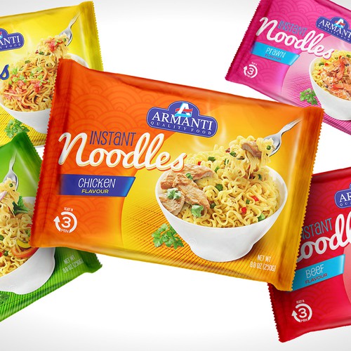 New Armanti Instant Noodles Design réalisé par tomdesign.org