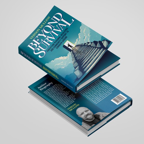 Create a powerful book cover representing resilience & survival in the context of suicide prevention Design by Ali.aamir