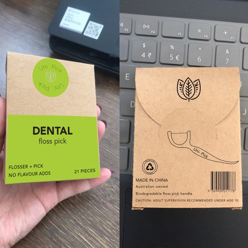 We need a Clean & Minimum design for our first Smart packaging dental floss picks product Design by Tanzina5