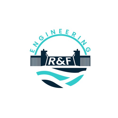 Business logo for flood control engineering firm Design by Rekker