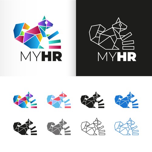 Create an awesome logo for myHR, the #1 HR Software in Luxembourg ! Design by M.I.Thomson