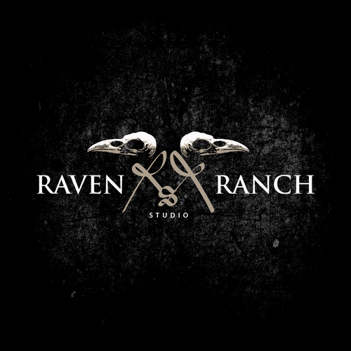 Raven skull logo for hire! Design by EkaroBe