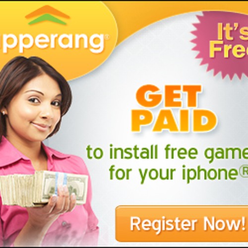 Banner Ads For A New Service That Pays Users To Install Apps Diseño de BannerDesign.co