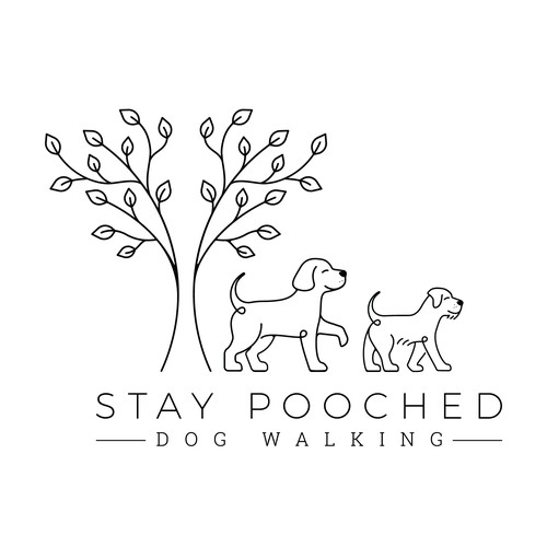 Simplistic logo for  dog walking company Design by SttefanDesign™