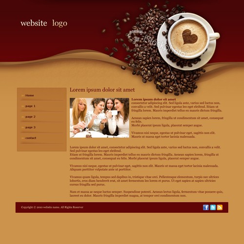 1-3 Page Website Template Design von webpagini