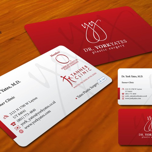 Dr. York Yates Plastic Surgery - business card Design by Gledex