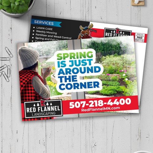NEW POSTCARD FOR SPRING Design by BIG_BRAIN_AX
