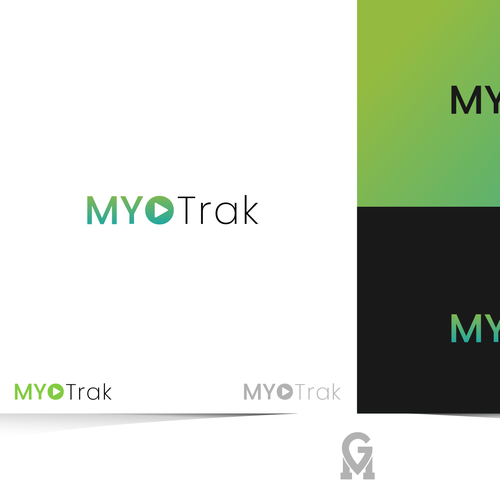 Logo for Myotrak. Design by M.G. designs