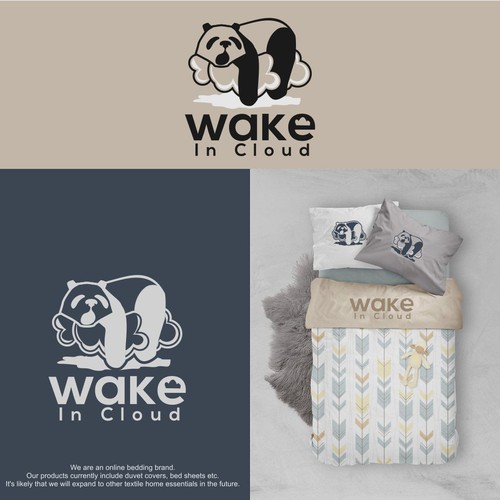 Wake In Cloud Logo Design For A Bedding Brand Logo Design Contest