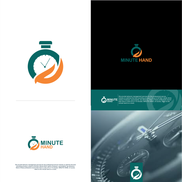 Design by taqwa iku kunci sukses titled "hand logo with o clock"