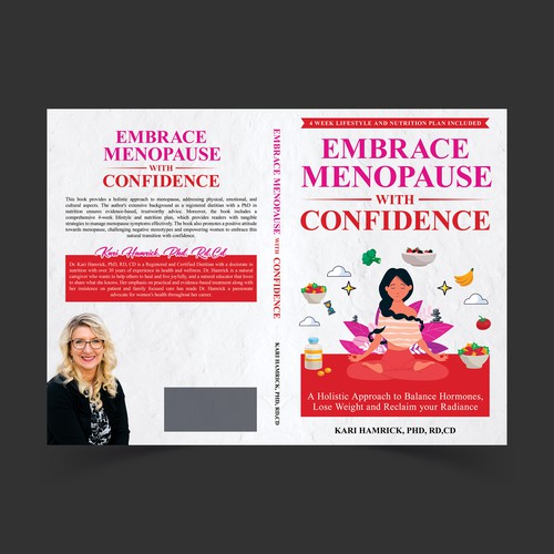 Design a holistic health book cover for midlife women seeking empowerment Design by The Cloud Digital