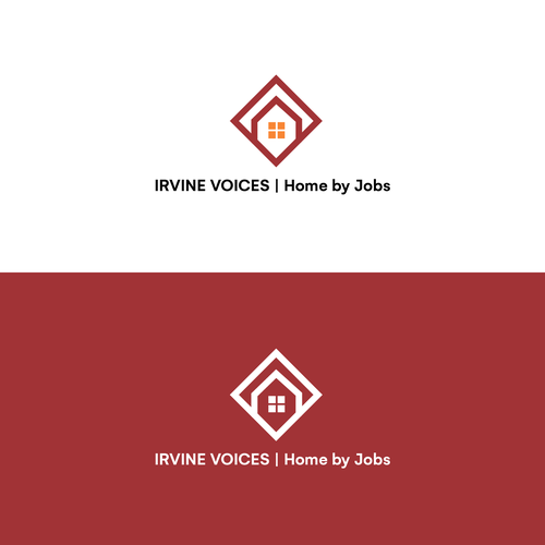 Irvine Voices - Homes for Jobs Logo Design by alrfq