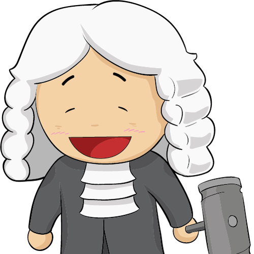 Create a kid-friendly Judge character to be made into a plush toy! Design by gabug