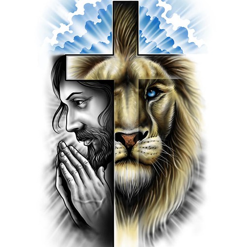Christian Entrepreneur Lion Tattoo Design by INKSPITJUNKIE