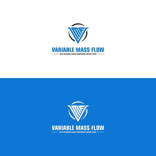 Falkonair Variable Mass Flow product logo design Diseño de K a j i e