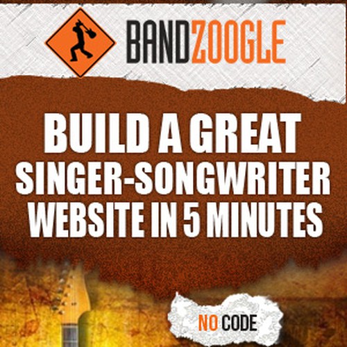 Bandzoogle needs a new banner ad Design by vineet5