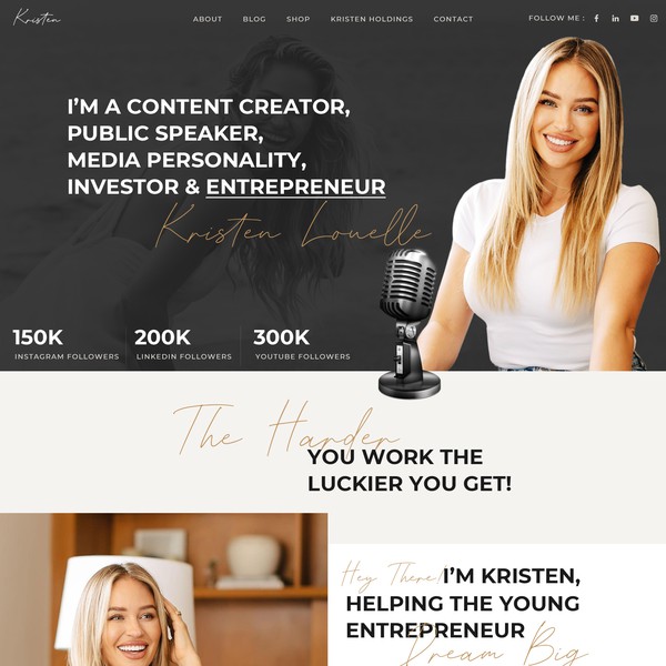 Web page design contest entry