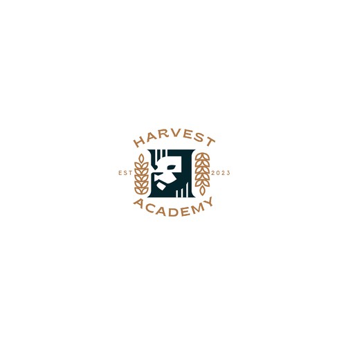 Harvest Academy Lions Mascot Design by cvektor™