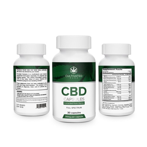 Label design for a CBD product Design by creationMB