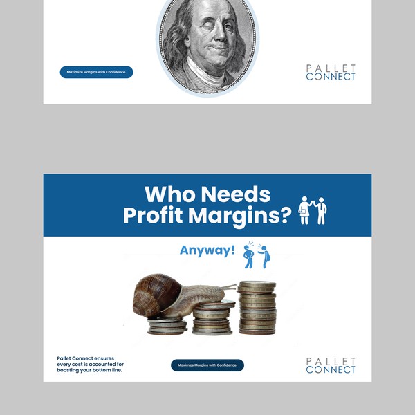 Design by HADI CREATIVE titled "Pallet Connect Clever and Funny Ad  Design"