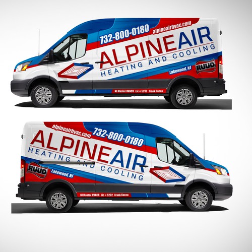 Designs | Design a professional HVAC service fleet | Car, truck or van